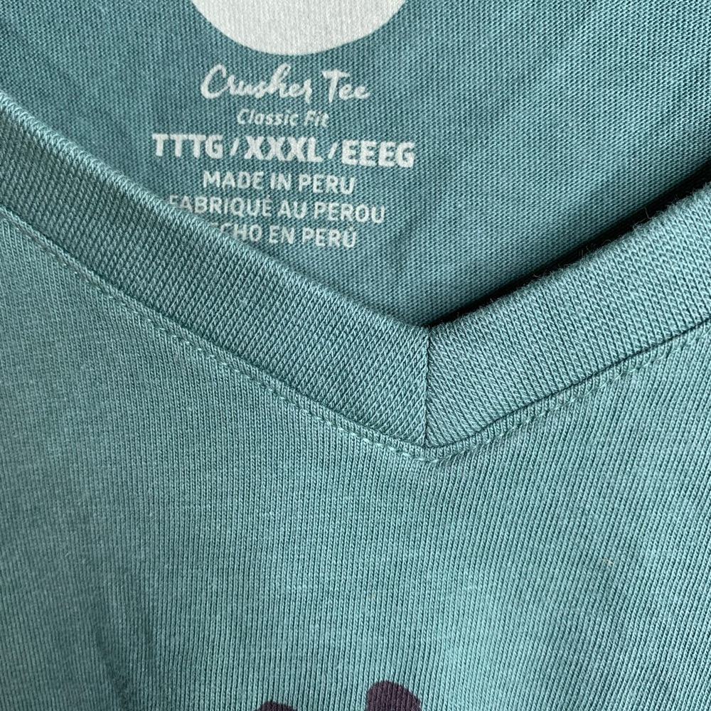 NWT Life Is Good Green Graphic Cotton Tee with Reindeer Design Plus Size XXXL - Picture 4 of 10